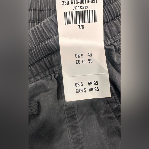 Abercrombie Kids Gray Cargo Pants Size 7/8 - Picture 6 of 7